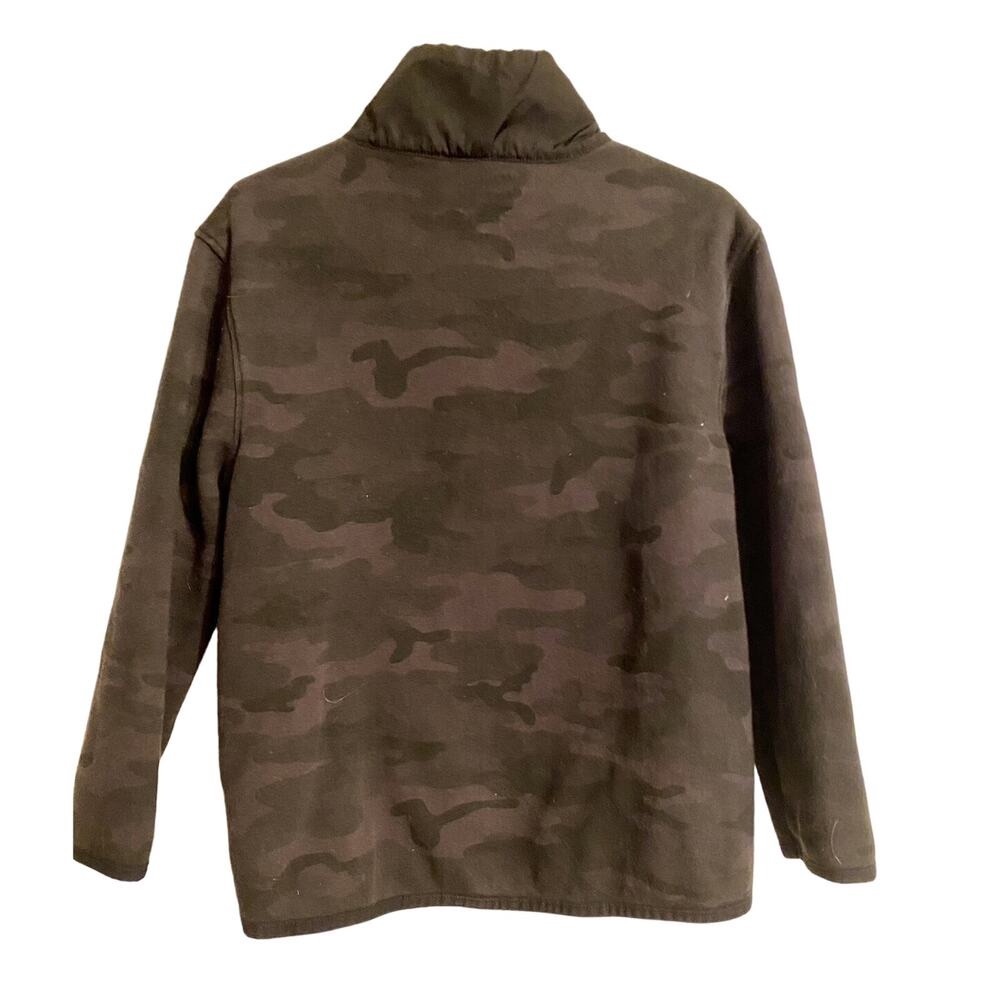 Gap fit 1/2 Zip Boys Jacket Black and Camo Size 6 - Picture 3 of 5
